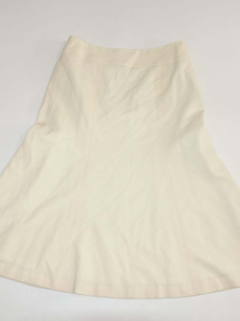 Talbots Women's Fit & Flare Midi Skirt Size 4 Petite Stretch Italian Wool 4P